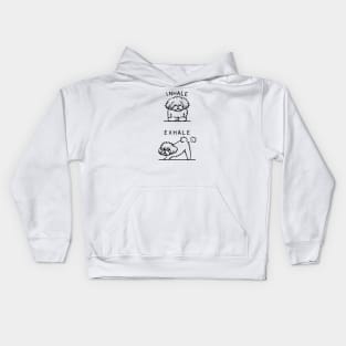 Inhale Exhale Maltese Kids Hoodie